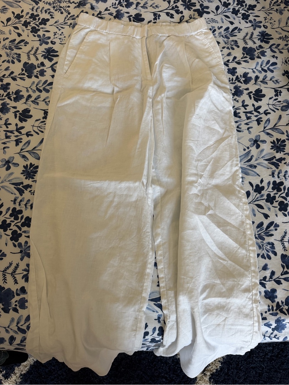 Eileen Fisher Organic Linen Wide-Leg Trouser Pant